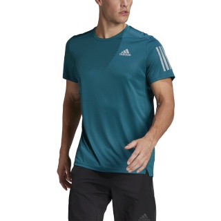 adidas Lauf-Tshirt Own The Run (feuchtigkeitsabsorbierend, reflektierend) 2022 grünblau Herren